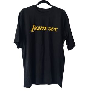 Rare LA LAKERS Lights Out Tee XL Black Kobe Bryant Era Staples Center Men's EUC